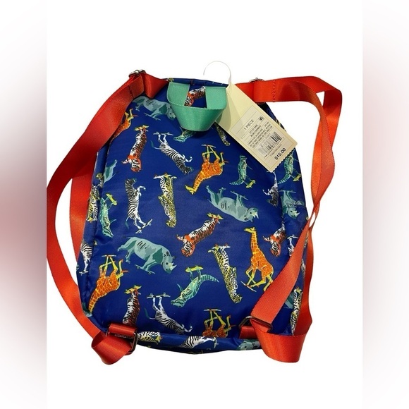 NWT Cat & Jack Kids Animal Multi Color Backpack with adjustable straps - Picture 2 of 6